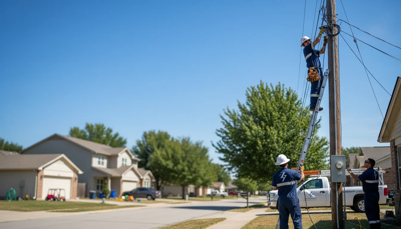 Residential electrician providing installation services in Easton, IL